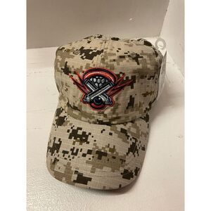 Premier League Lacrosse Club Boston Cannons Hat NWT Digital Camouflage‎ Beige